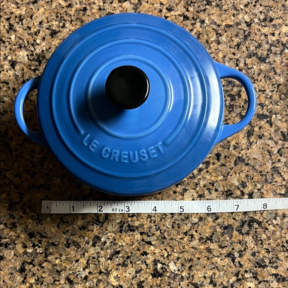 Le Creuset Blue Round Mini Cocette - Picture 4 of 5